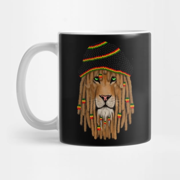 Brave Rasta Lion, Ethiopian, Judah by alzo